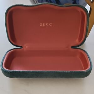 Gucci Green Velvet Eyewear Case